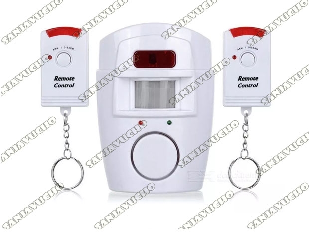 &++ ALARMA INFRAROJA + DETECTOR DE MOVIMIENTO + SIRENA Y CONTROL REMOTO